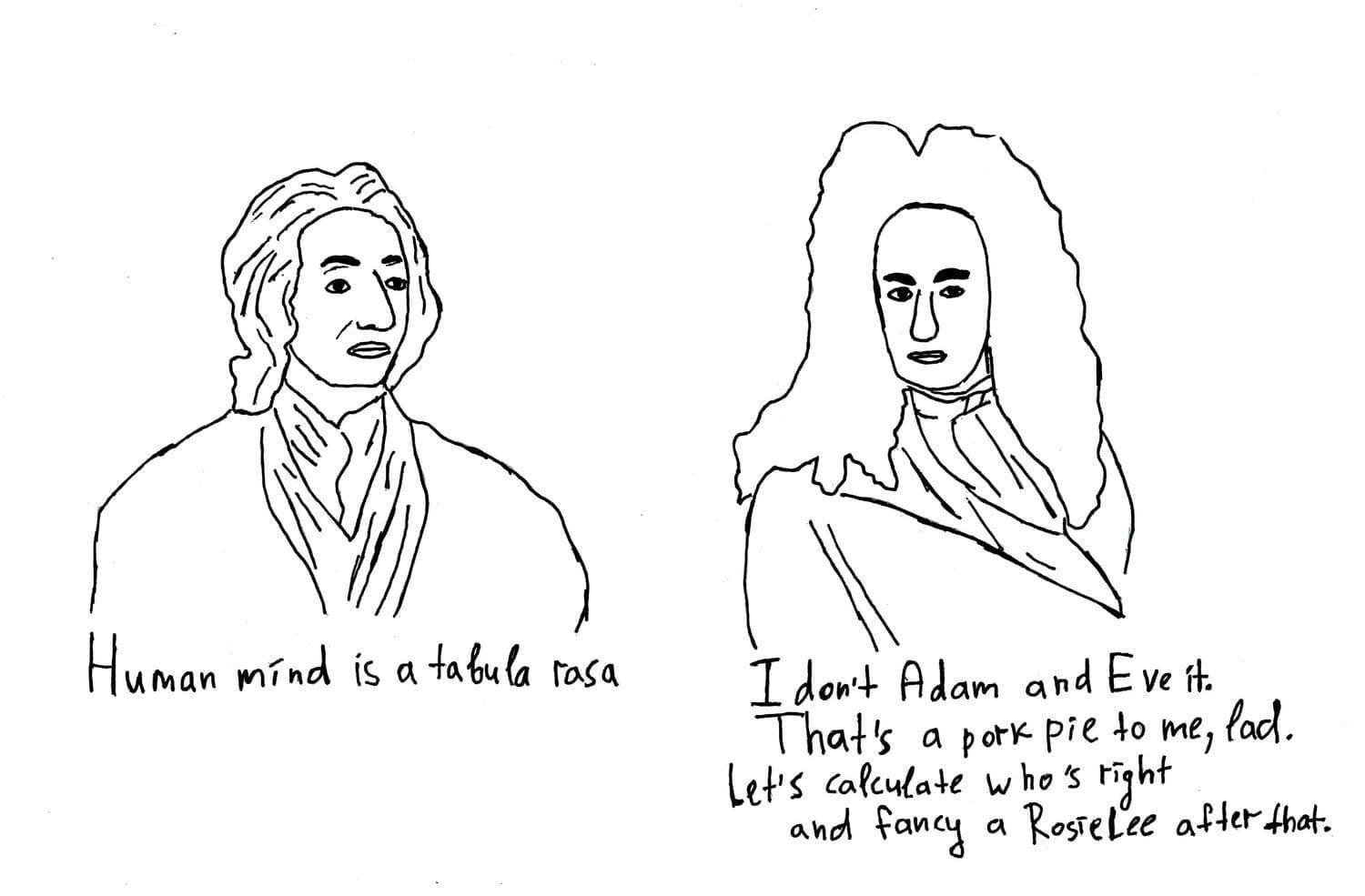 Leibniz with Locke