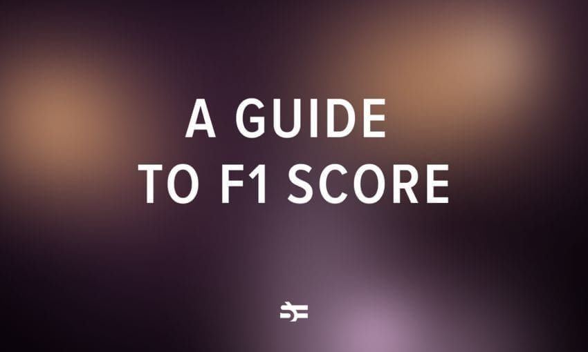 F1 Score for model evaluation in ML