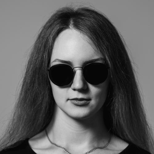 Alyona Antonova with glasses