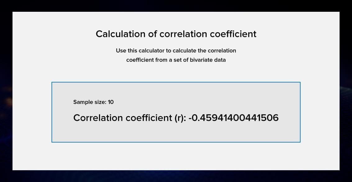 correlation calculation