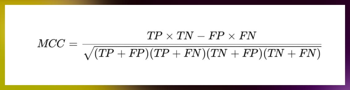 MCC formula