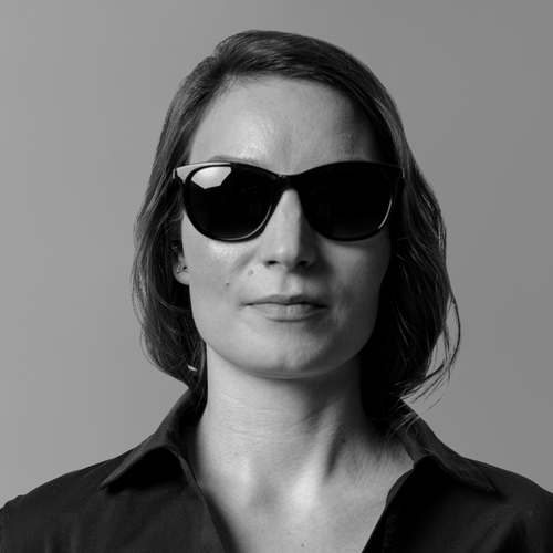 Uliana Sushinskaia with glasses
