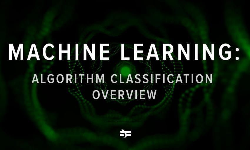 ML algorithm classification overview