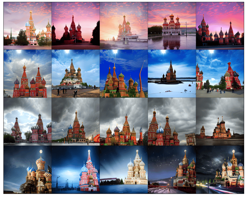 generated st. basil's cathedrals