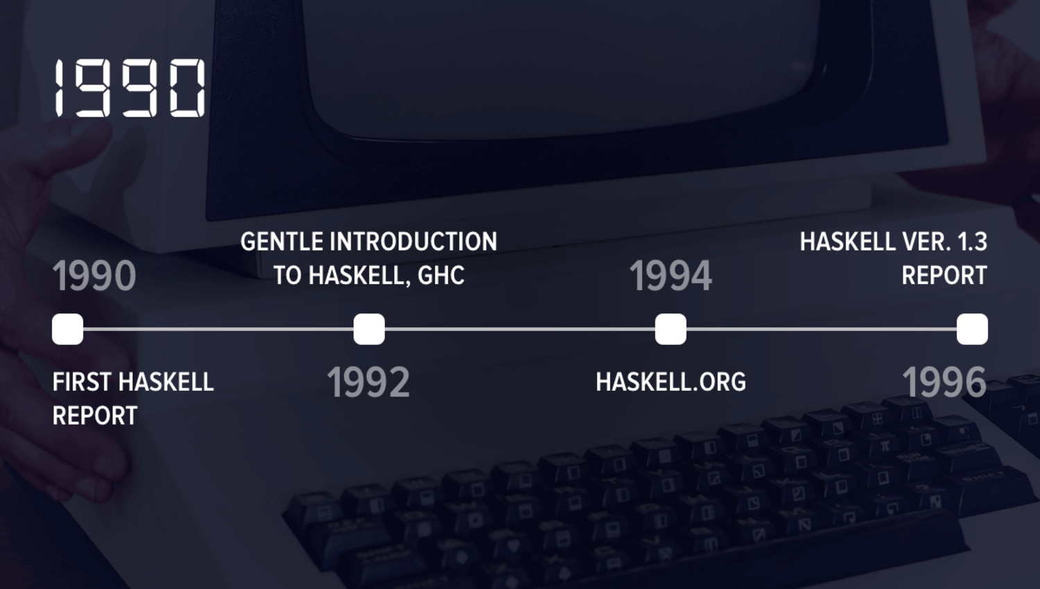 The productive 90's of Haskell evolution