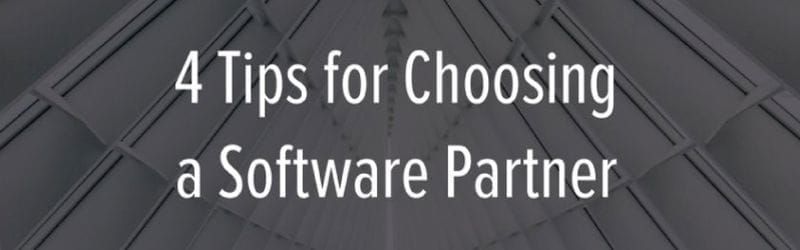 Tips for choosing a software partner