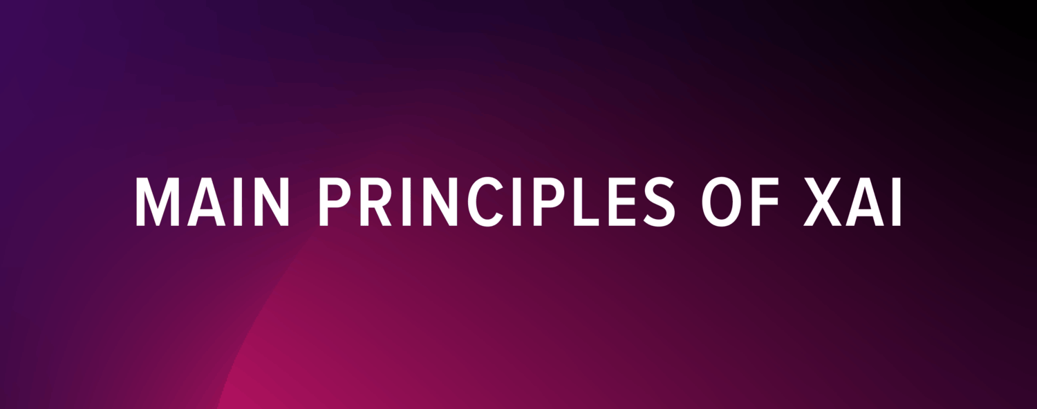 Main principles of XAI