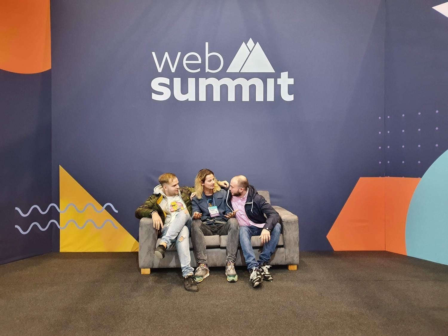 Three of our executives at Web Summit; Arseniy in the middle