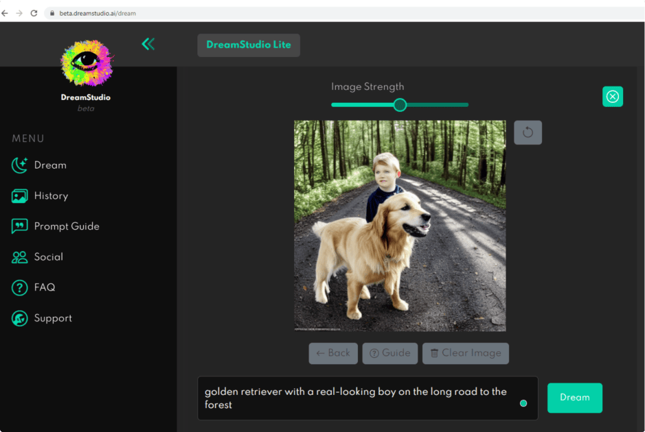 DreamStudio: Stable Diffusion's AI Art Web App Tool