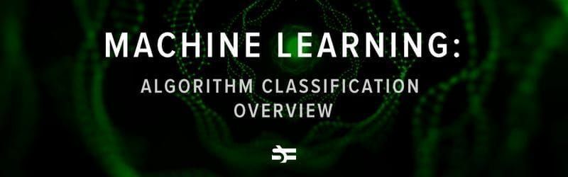 ML algorithm classification overview